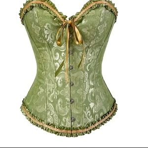 Sage green corset
